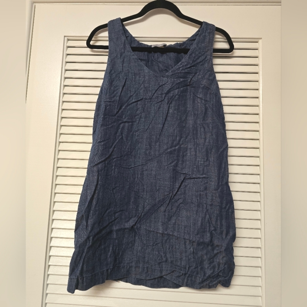 Tart - Sleeveless Denim Dress With Pockets